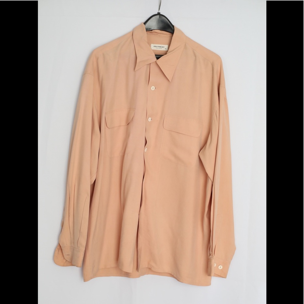 Authentic Equipment men’s Silk dress shirt. Sz XL